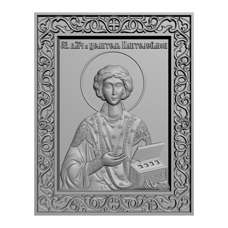 картинка Св.Влм. Пантелеймон Целитель V3-081 3D-STL.COM