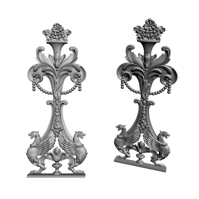 картинка Накладка резная D10-015 3D-STL.COM