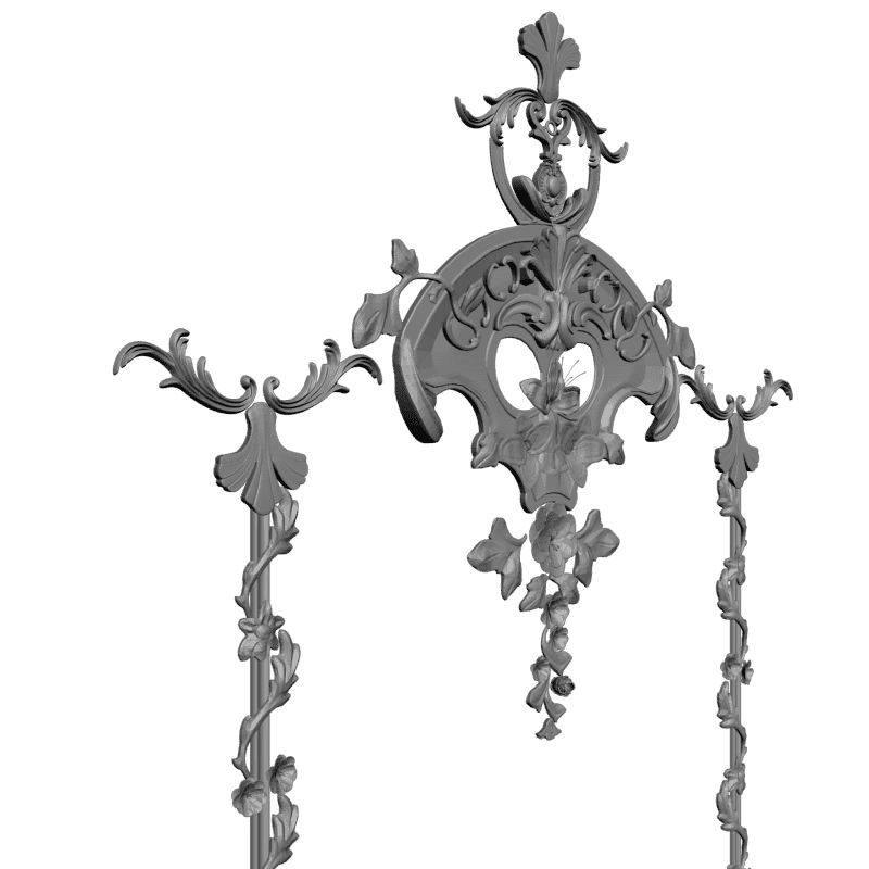 картинка Накладка резная D10-199 3D-STL.COM
