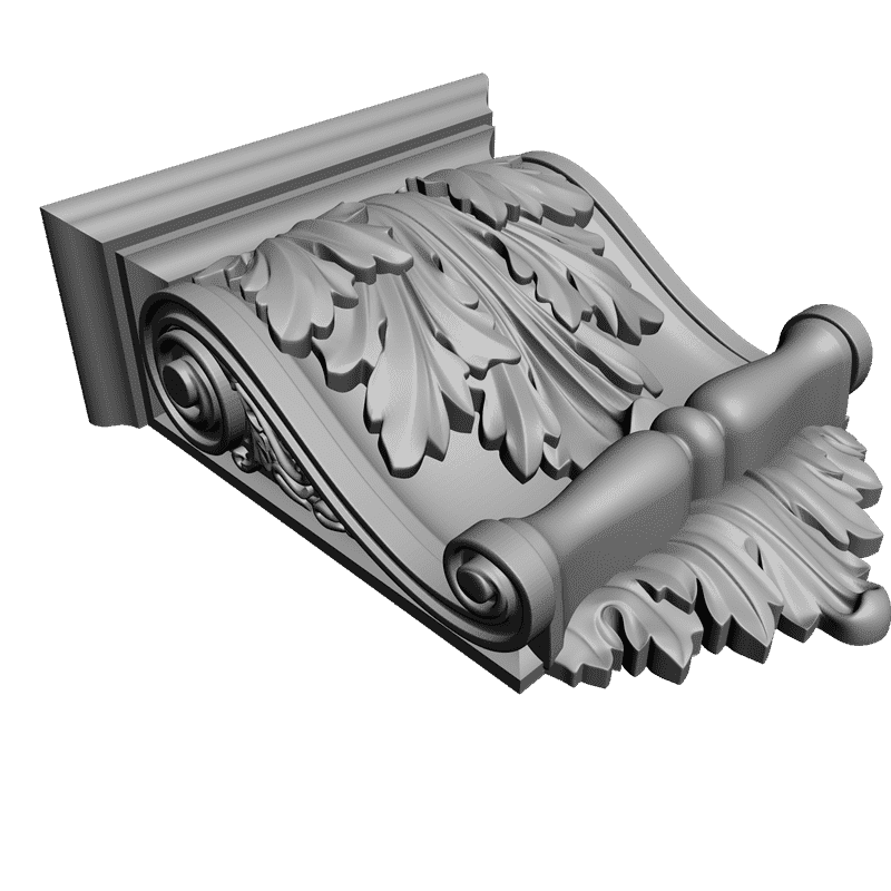 картинка Кронштейн резной D9-101 3D-STL.COM