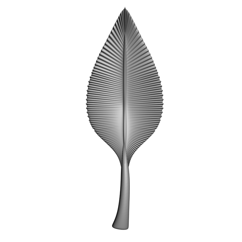 картинка Поднос в виде листочка H5-137 3D-STL.COM