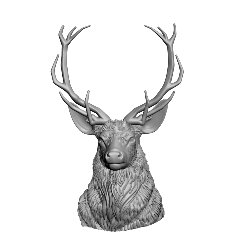 картинка Голова оленя F1-216 3D-STL.COM