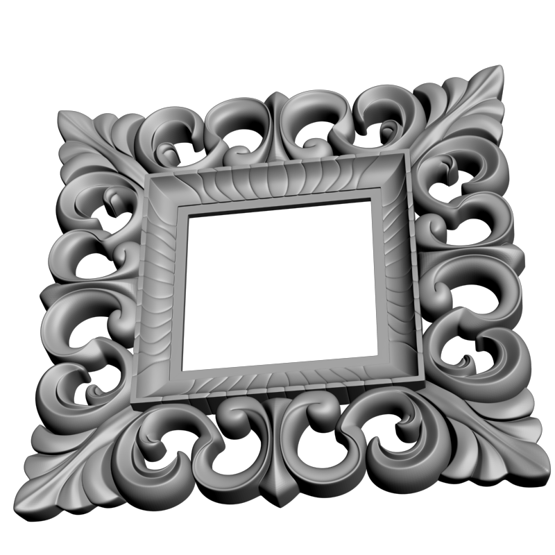 картинка Рамка резная D14-593 3D-STL.COM