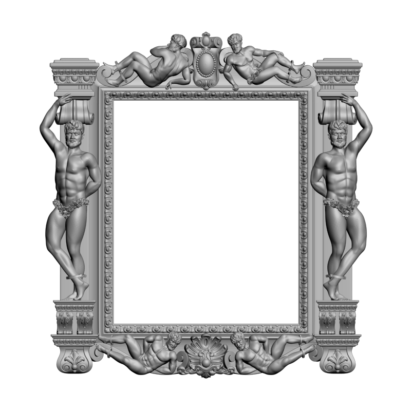 картинка Рама резная D14-474 3D-STL.COM