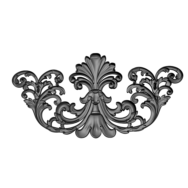 картинка Накладка декоративная рамная D10-397 3D-STL.COM