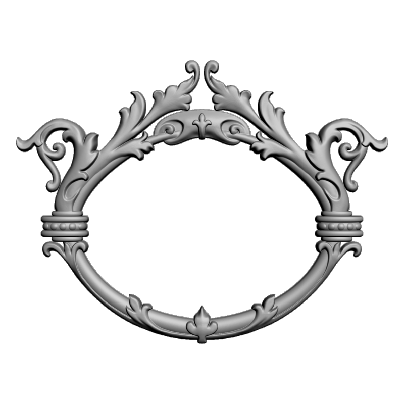 картинка Рамка резная D14-664 3D-STL.COM