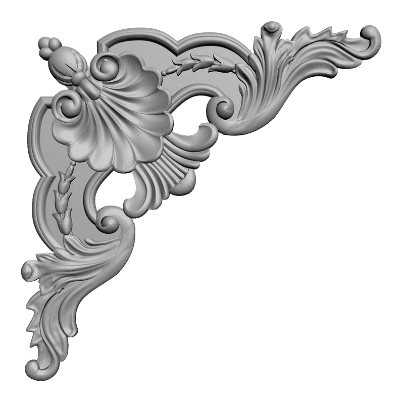 картинка Угловой элемент D19-022 3D-STL.COM