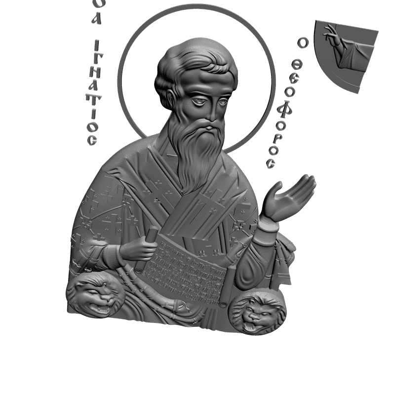 картинка Святой Игнатий V6-032 3D-STL.COM