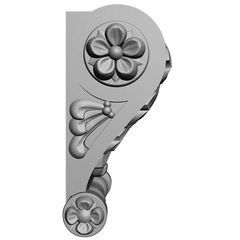 картинка Кронштейн резной D9-092 3D-STL.COM
