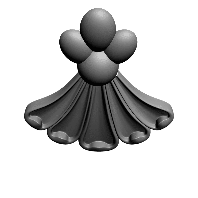 картинка Накладка резная D10-172 3D-STL.COM