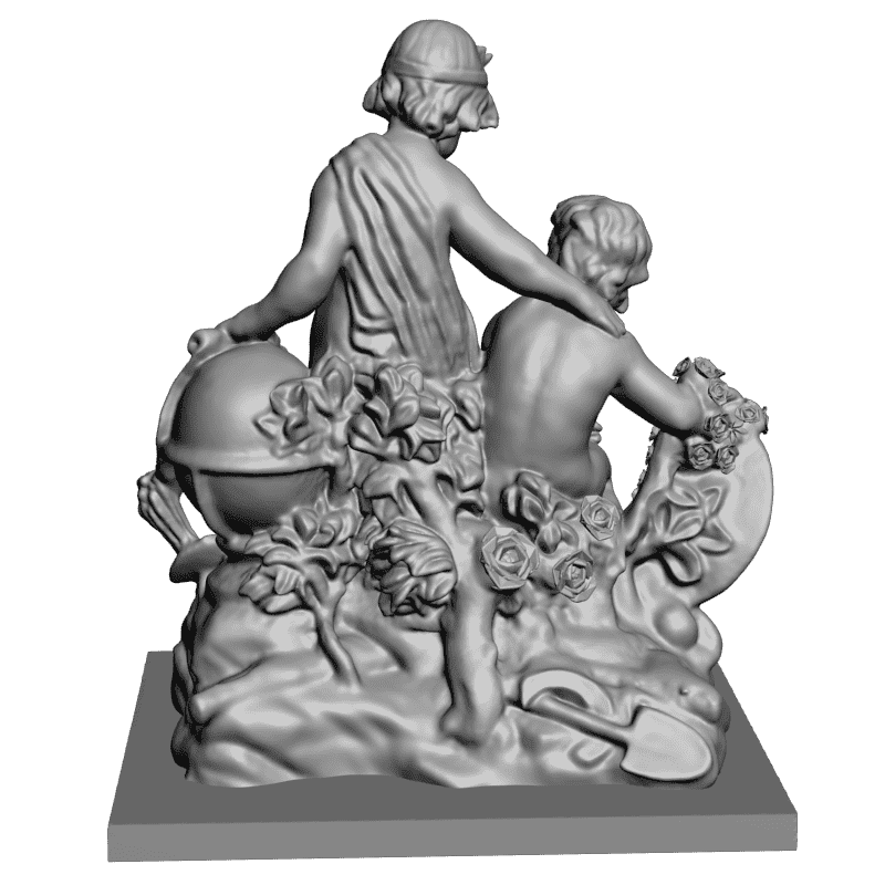 картинка Два ребенка L3-186 3D-STL.COM