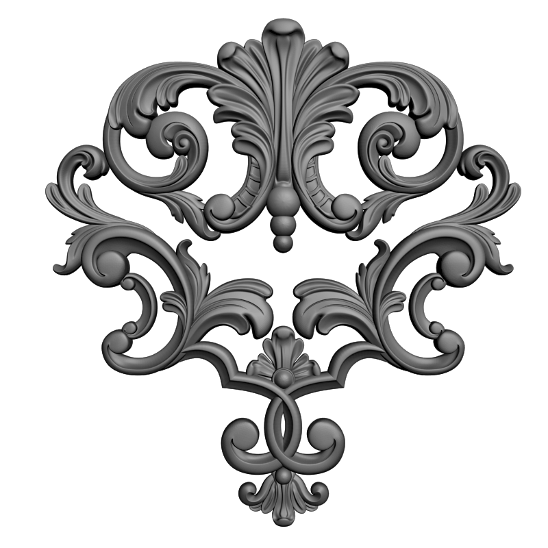 картинка Накладка декоративная рамная D10-398 3D-STL.COM