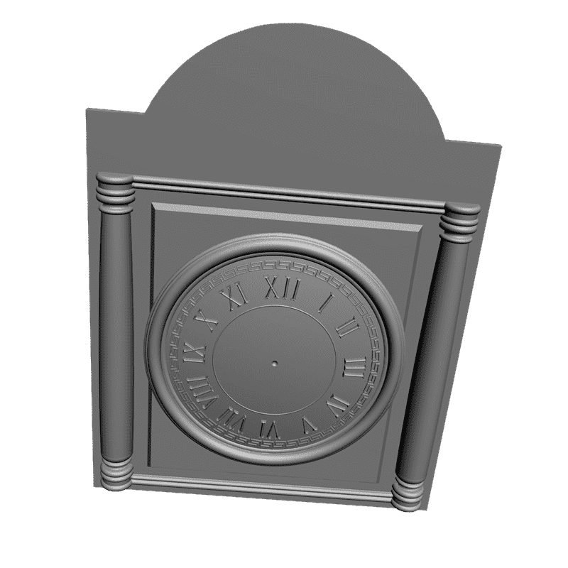 картинка Набор 5 деталей. Часы резные P3-044 3D-STL.COM