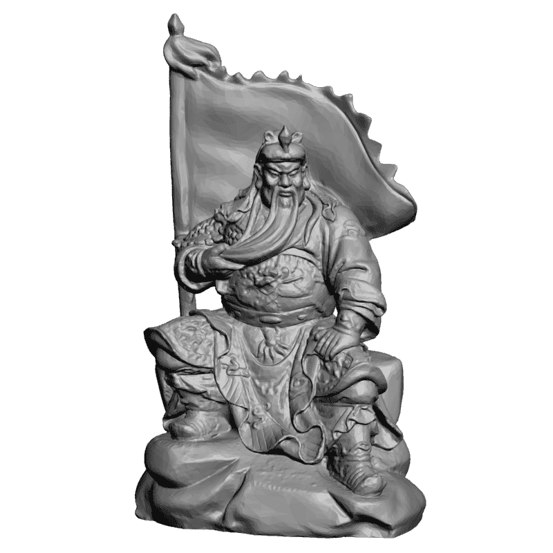 картинка Воин с флагом L3-293 3D-STL.COM