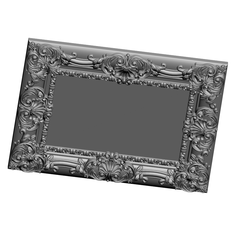 картинка Рамка резная D14-579 3D-STL.COM
