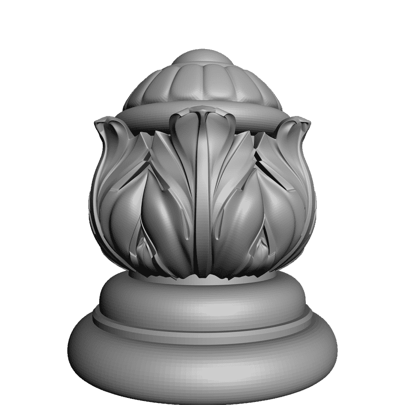 картинка Шишка резная D20-012 3D-STL.COM