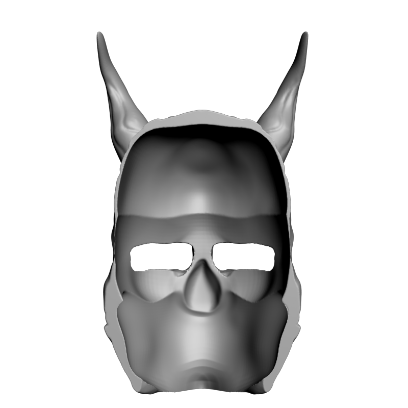 картинка Маска с рогами P4-586 3D-STL.COM