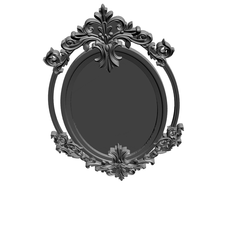картинка Рамка под зеркало D14-106 3D-STL.COM