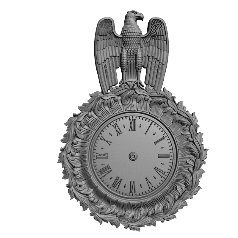 картинка Часы с орлом P3-094 3D-STL.COM