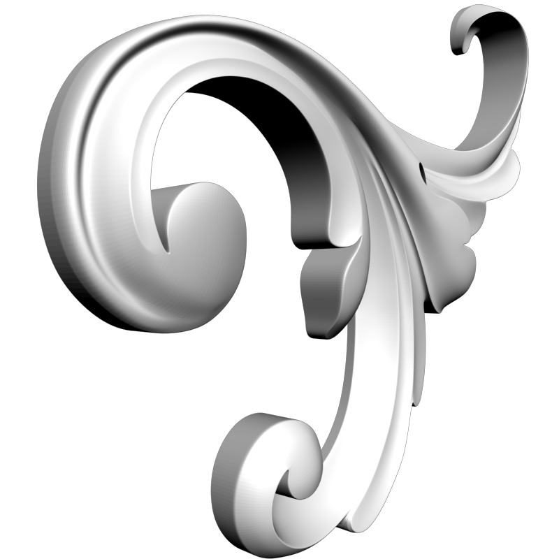 картинка Накладка резная D10-293 3D-STL.COM