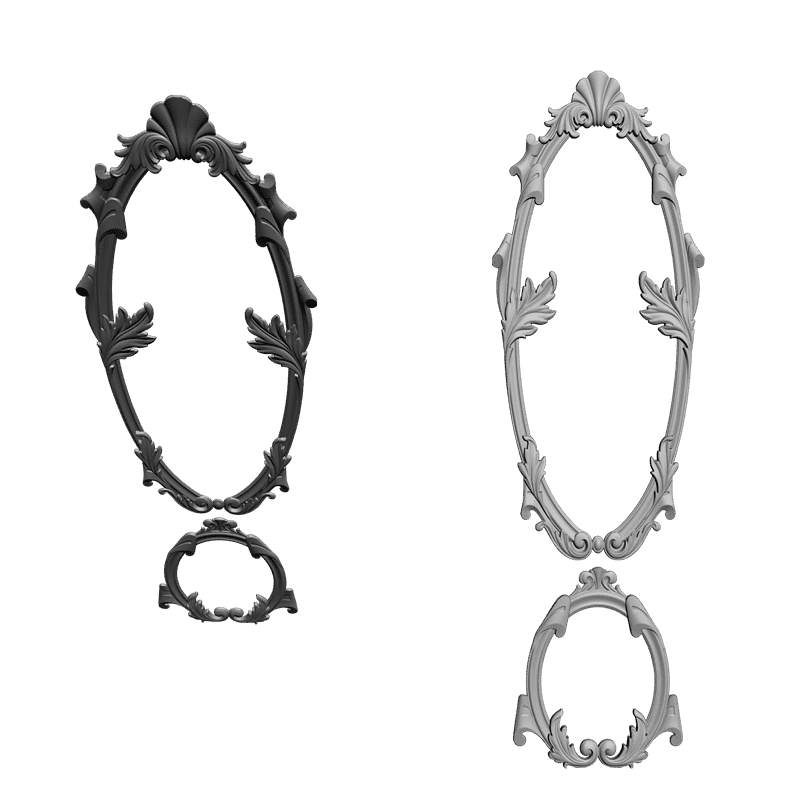 картинка Рамка резная D14-284 3D-STL.COM