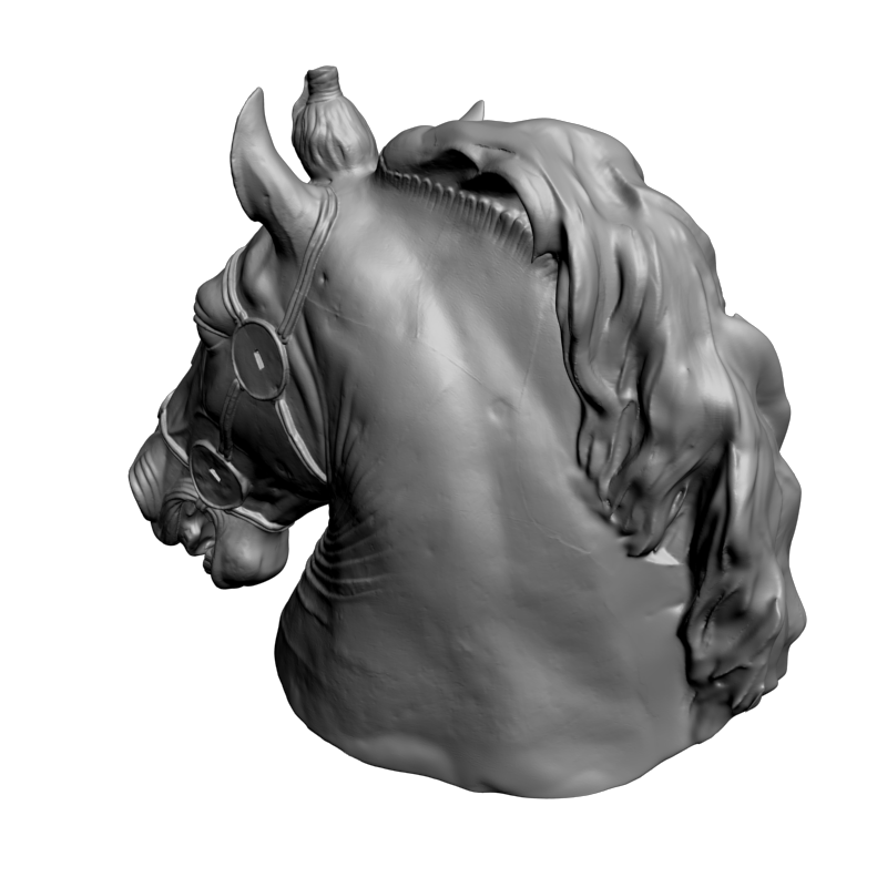 картинка Голова лошади F1-241 3D-STL.COM