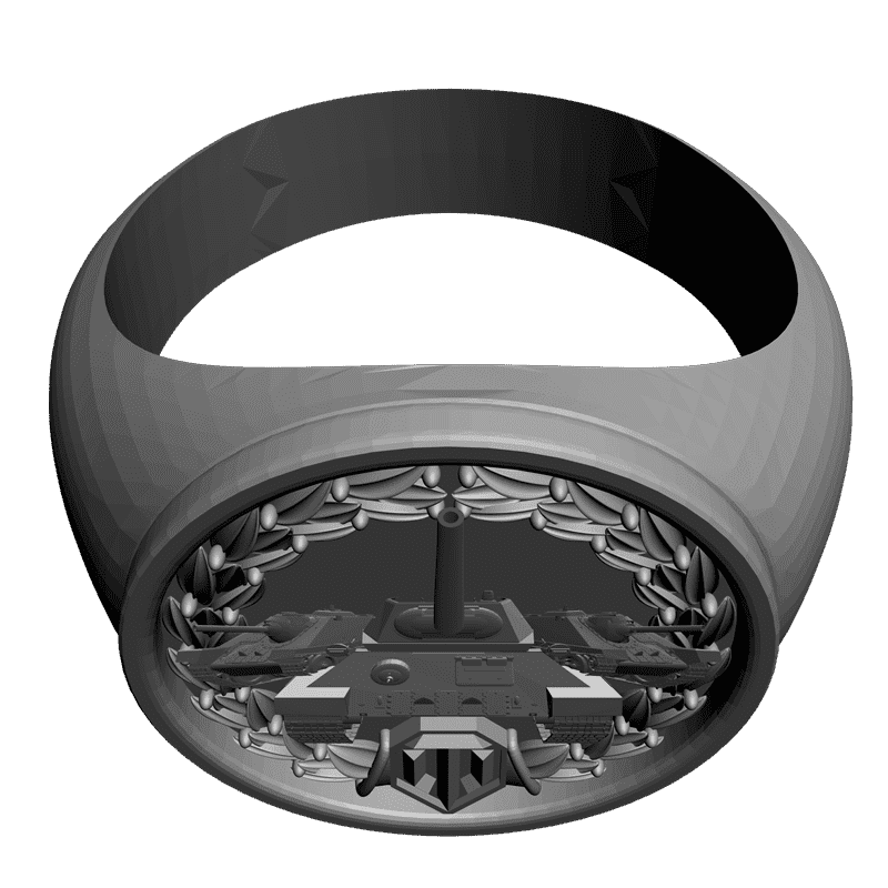 картинка Кольцо Танкиста RY2-043 3D-STL.COM