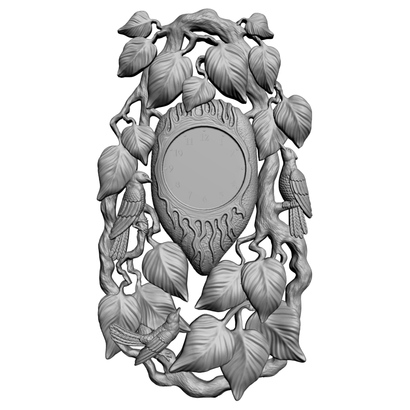 картинка Птицы в листве P3-180 3D-STL.COM