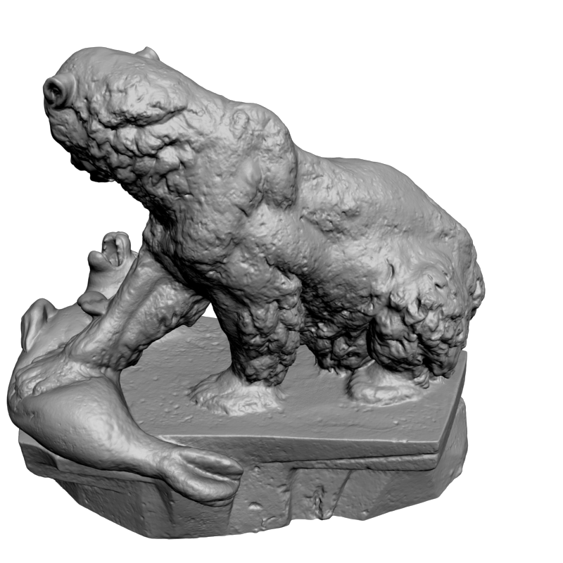 картинка Медведь с добычей F1-217 3D-STL.COM