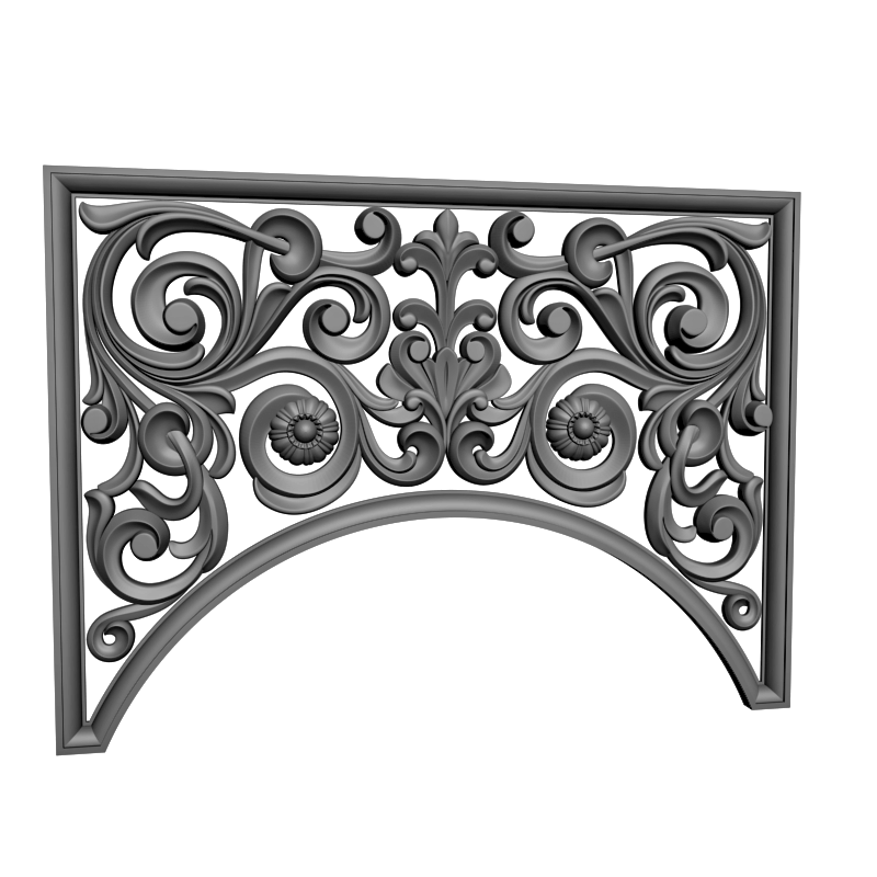 картинка Накладка декоративная рамная D10-387 3D-STL.COM