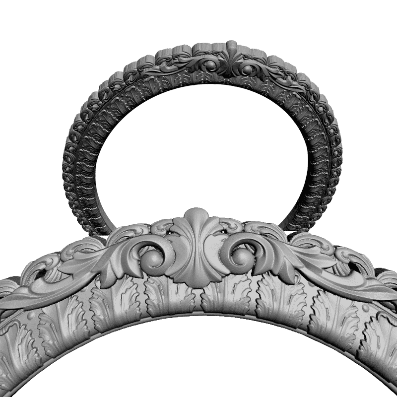 картинка Рамка резная D14-001 3D-STL.COM