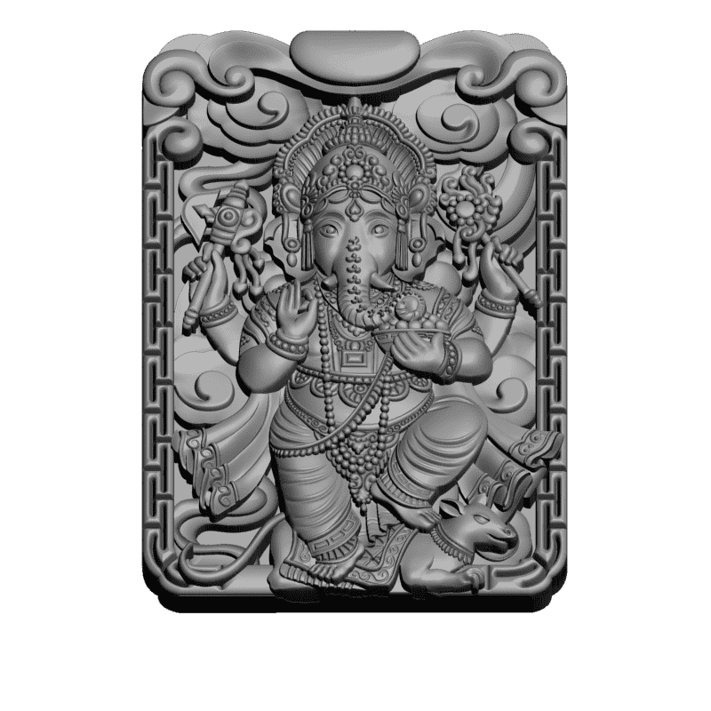 картинка Ганеша Бог-слон V9-066 3D-STL.COM