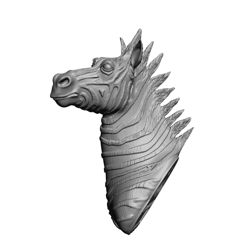картинка Злобная зебра F1-158 3D-STL.COM