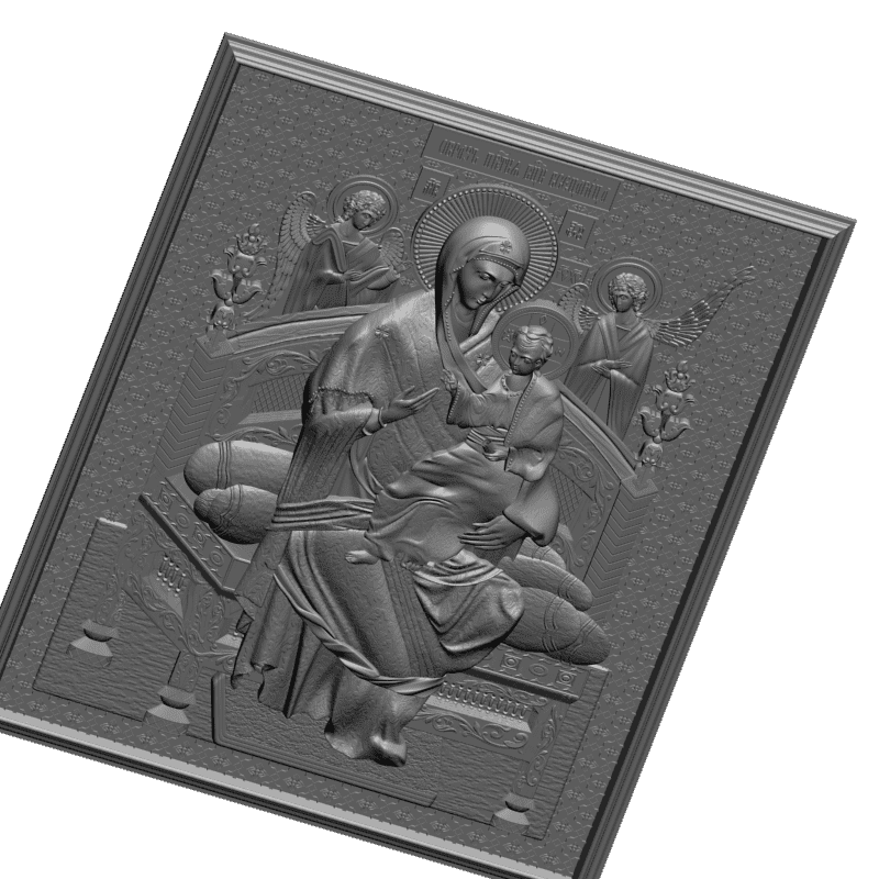 картинка Богородица Всецарица (Пантанасса) V3-322 3D-STL.COM