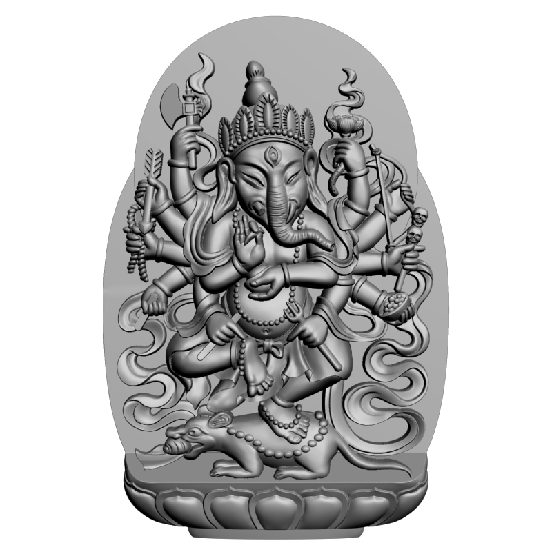 картинка Генеша слон-бог V9-100 3D-STL.COM