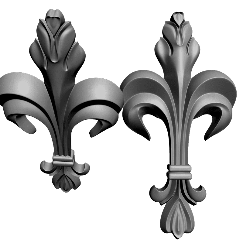 картинка Накладка резная D10-190 3D-STL.COM