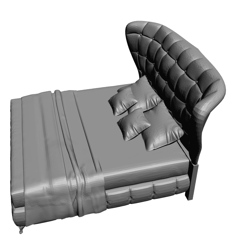 картинка Кровать M4-042 3D-STL.COM