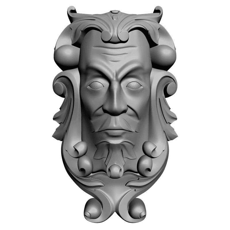 картинка Лицо L1-019 3D-STL.COM