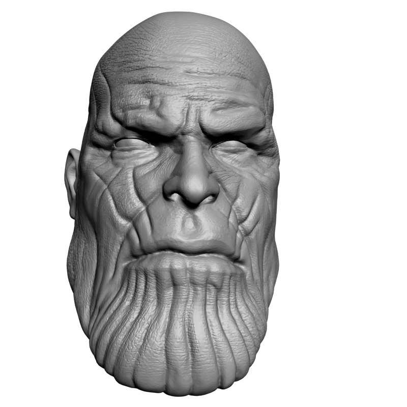 картинка Голова Таноса из Мстителей L5-109 3D-STL.COM