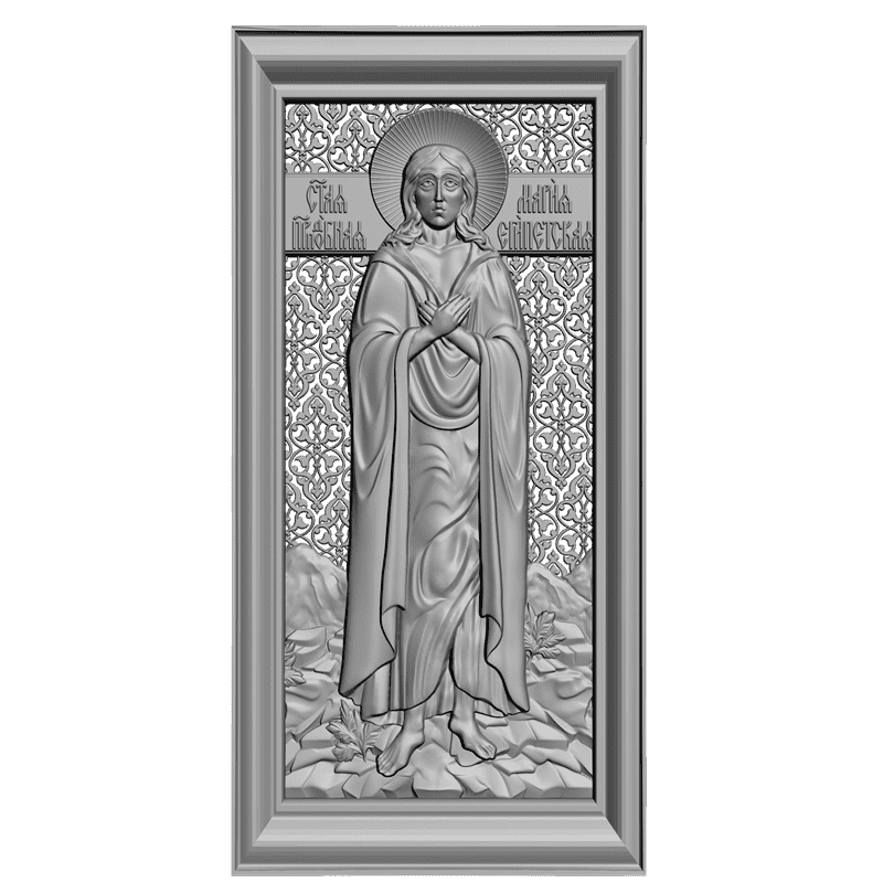 картинка Святая преподобная Мария Египетская V3-151 3D-STL.COM
