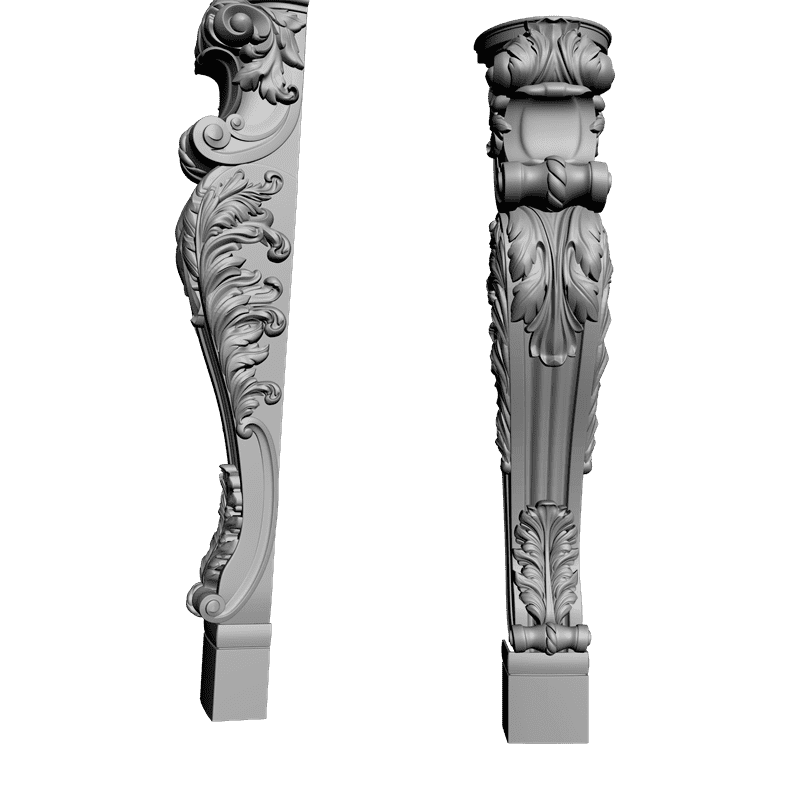 картинка Столб резной D17-028 3D-STL.COM