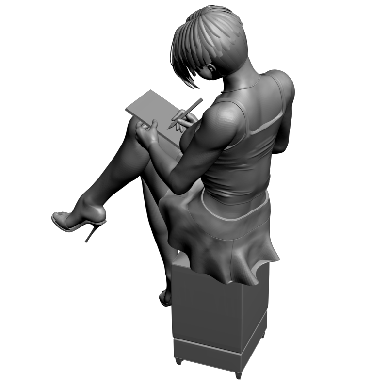 картинка Красивая девушка L3-192 3D-STL.COM