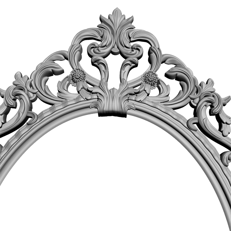 картинка Овальная рама резная D14-093 3D-STL.COM