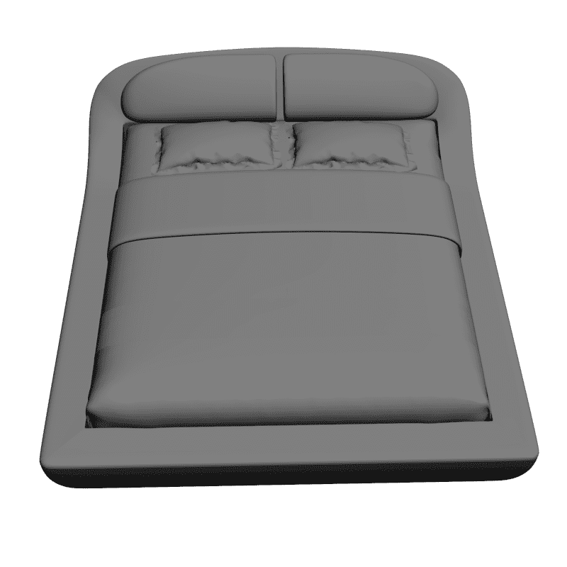 картинка Кровать Palau 180x200 - Dream Land M4-141 3D-STL.COM