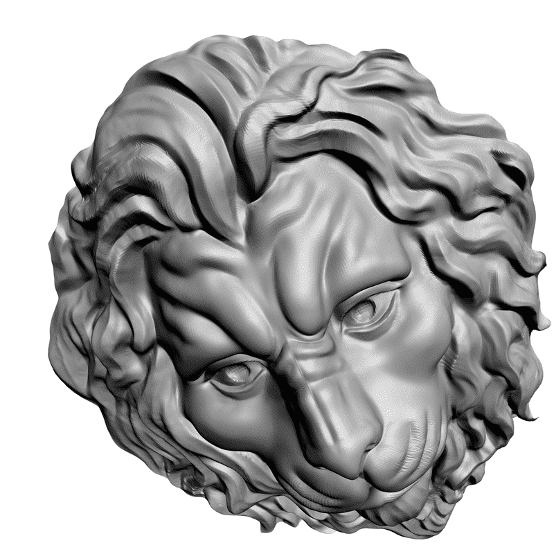 картинка Лев F1-001 3D-STL.COM