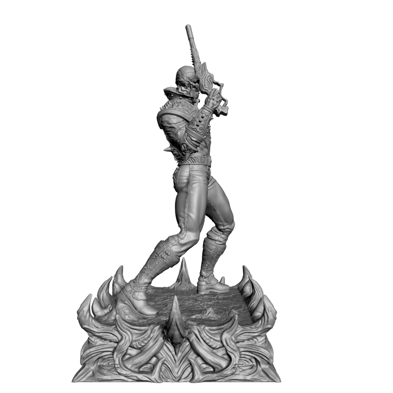 картинка Статуя призрачного всадника PI1-412 3D-STL.COM