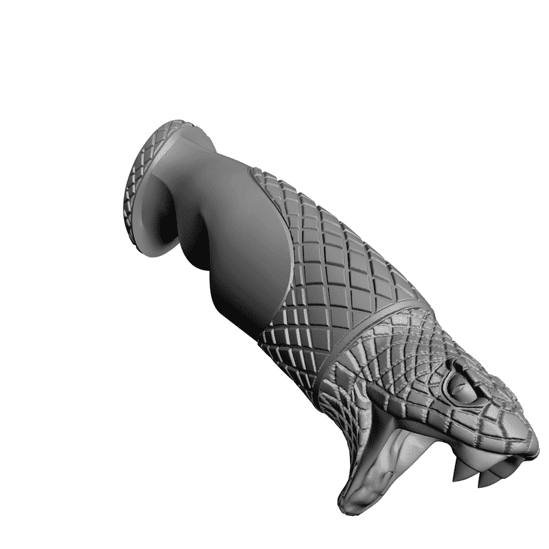 картинка Ручка ножа Змея RO3-011 3D-STL.COM