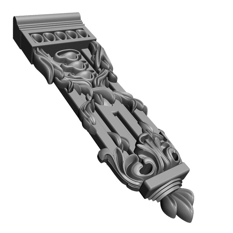картинка Кронштейн резной D9-145 3D-STL.COM