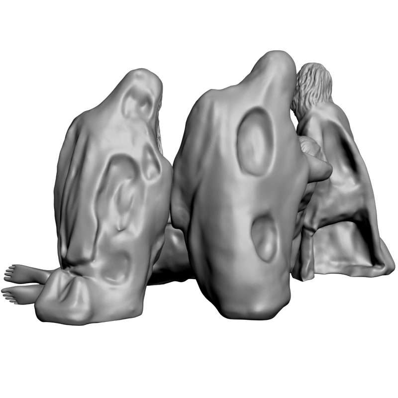 картинка Иисус и люди L3-175 3D-STL.COM