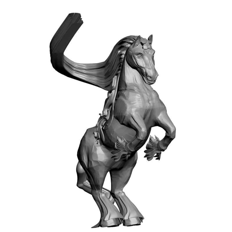 картинка Столб заходной Лошадь D17-049 3D-STL.COM